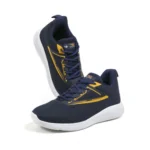 Generic Men's Casual Synthetic Leather Lace-Up Shoes (Blue)