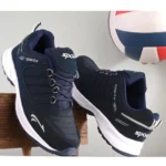 Generic Men's Casual Synthetic Leather Lace-Up Shoes (Navy Blue) - Image 4