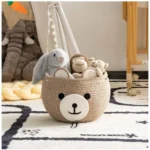 Generic Cotton Bear Shaped Storage Baskets Pack of 1 (Mix) - Image 3