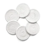 Generic Cotton Rope Drink Coasters 6 Pcs Set (White)