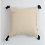 Generic Cotton Handcrafted Pit Loom Cushion Cover 16x16 Inch Pack of 2 (Black) - Image 3