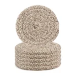 Generic Cotton Rope Drink Coasters 6 Pcs Set (Mix)