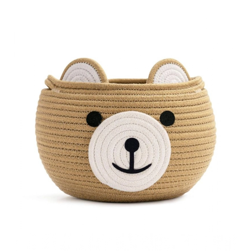 54269573323_29eb654dbc_o_d-1000x1000-1.webp Generic Cotton Bear Shaped Storage Baskets Pack of 1 (Beige) - Image 1
