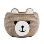 Generic Cotton Bear Shaped Storage Baskets Pack of 1 (Mix)