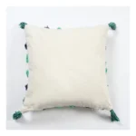 Generic Cotton Tufted Cushion Pillow Cover 16x16 Inch Pack of 2 (Green) - Image 2