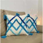 Generic Cotton Tufted Cushion Pillow Cover 16x16 Inch Pack of 2 (Slug Double) - Image 4