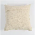 Generic Cotton Tufted Cushion Pillow Cover 16x16 Inch Pack of 2 (Off White) - Image 2