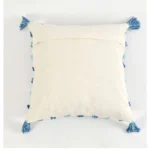 Generic Cotton Tufted Cushion Pillow Cover 16x16 Inch Pack of 2 (Blue) - Image 2