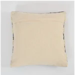 Generic Cotton Striped Handcrafted Pit Loom Cushion Cover 16x16 Inch Pack of 2 (Black Cream) - Image 3