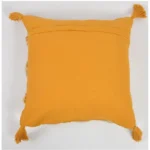 Generic Cotton Tufted Cushion Pillow Cover 16x16 Inch Pack of 2 (Yellow White) - Image 3