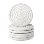 Generic Cotton Rope Drink Coasters 6 Pcs Set (White) - Image 4