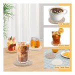 Generic Cotton Rope Drink Coasters 6 Pcs Set (Mix) - Image 2