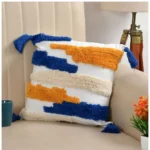 Generic Cotton Tufted Cushion Pillow Cover 16x16 Inch Pack of 2 (CutSatal) - Image 4