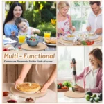 Generic Cotton Dining Table Round Placemat Mats Set of 4 (Cream) - Image 4