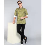 Generic Men's Casual Viscose Rayon Printed Full Sleeve Collar Shirt (Multicolor) - Image 4
