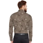 Generic Men's Casual Viscose Rayon Printed Full Sleeve Collar Shirt (Multicolor) - Image 3