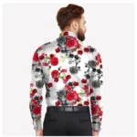 Generic Men's Casual Viscose Rayon Printed Full Sleeve Collar Shirt (Multicolor) - Image 3