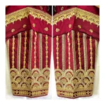 Generic Women's Phantom Silk Embroidery Round Neck Short Sleeve Readymade Blouse (Brown, Free Size) - Image 2