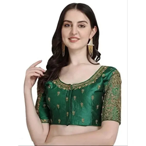 Green Phantom Silk Blouse
