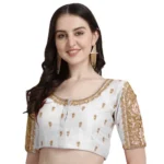 White Phantom Silk Blouse Online