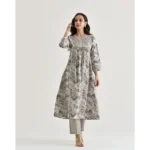 Women's Printed Kurti Set