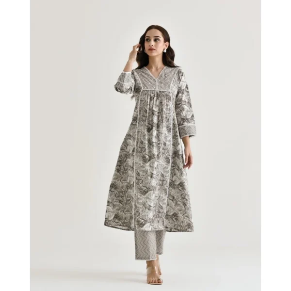 Women's Printed Kurti Set