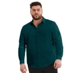 Generic Mens Casual Cotton Solid Full Sleeve Shirt (Rama)