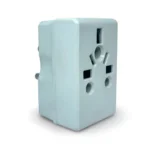White Generic 3 in 1 Worldwide Universal Multi Plug Socket Travel Adapter