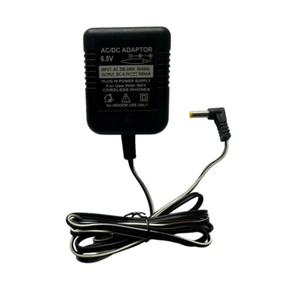 Black 6.5V 500mA AC to DC Power Adapter