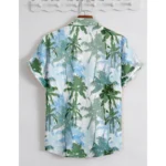 Generic Men's Popcon Lycra Printed Half Sleeve Shirt (Green) - Image 3