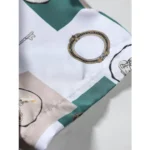 Generic Men's Lycra Printed Half Sleeve Shirt and Shorts Set (Green) - Image 3