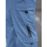 Generic Men's Casual Cotton Blended Pull On Cargo Pant (Nevy Blue) - Image 3