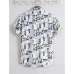 Generic Men's Popcon Lycra Printed Half Sleeve Shirt (Black) - Image 3