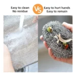 Generic Polyester Two Layer Non Scratch Dish Wash Cloth Pack of 10 (Multicolor) - Image 3