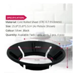 Generic Metal Gas Saver Burner Stand Pack of 1 (Black) - Image 3