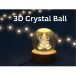 Generic Wood Lord Ganesh Ji Crystal Ball Night Light (Transparent) - Image 2