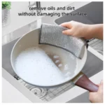 Generic Polyester Two Layer Non Scratch Dish Wash Cloth Pack of 10 (Multicolor) - Image 2