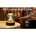 Generic Wood Lord Ganesh Ji Crystal Ball Night Light (Transparent) - Image 3