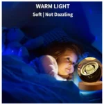 Generic Wood 3D Saturn Crystal Ball Lamp Lamp with USB Powered (Transparent) - Image 2