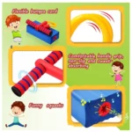 Generic Rubber Kids Pogo Jumper Fun and Safe Pogo Stick for Toddlers Bouncing Toy for Ages 3 and up Holds up to 250lbs (Multicolor) - Image 2