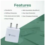Generic VOXEL 18 Watt Double Usb Port Charger AB Plastic (White) - Image 3