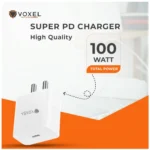 Generic VOXEL 100 Watt ' C ' Port PD Fast Charger AB Plastic (White) - Image 3