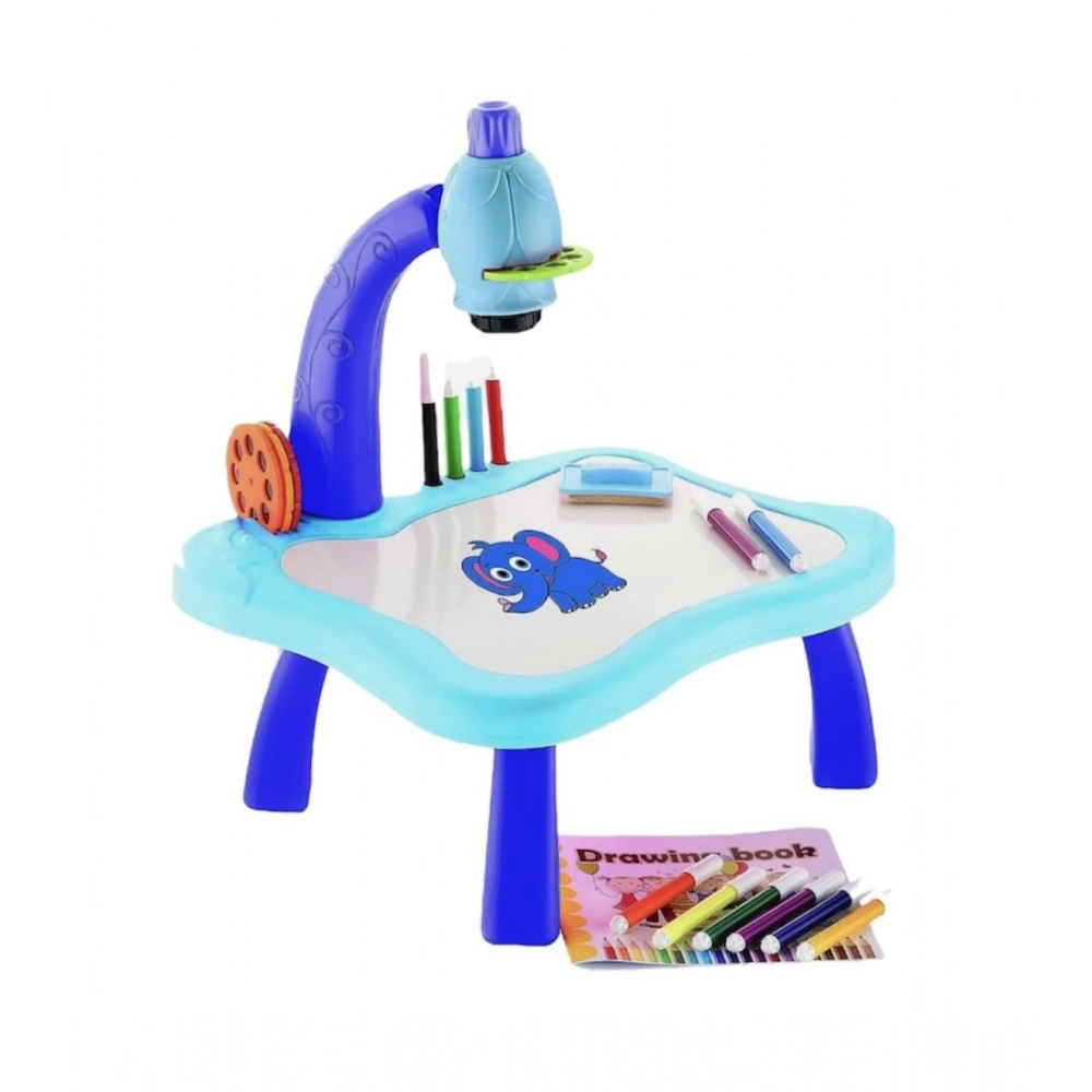 Multicolor Kids Drawing Projector Table with Music