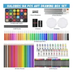 Generic Plastic Deluxe Art Set Box 145Pcs (Multicolor) - Image 2