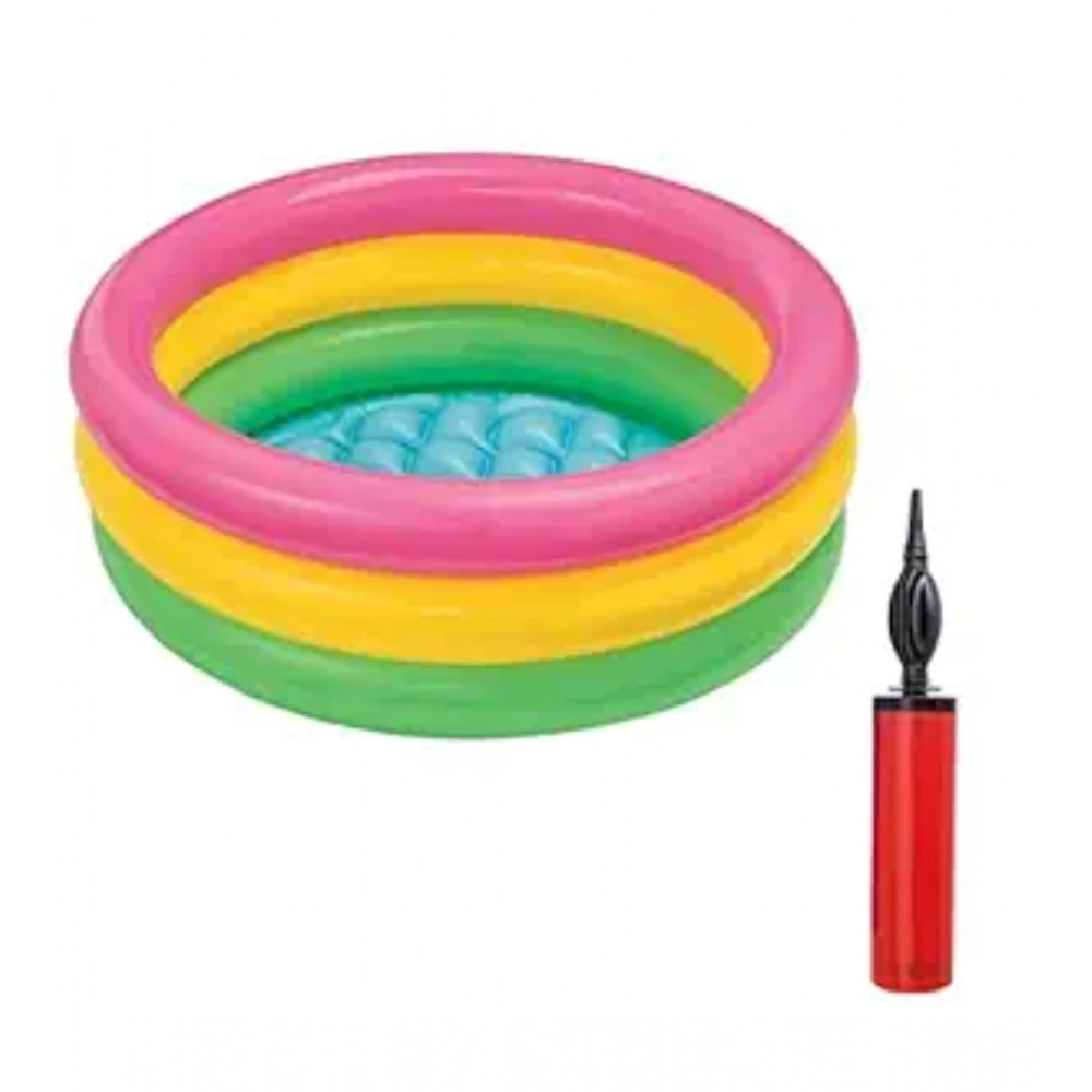 Multicolor Plastic Bath Tub with Pump for Kids