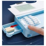 Generic Plastic Magnetic Pencil Case With Sharpener Compass Box For Kids (Multicolor ) - Image 4