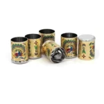 Meenakari Steel Glass Set - Angle 2