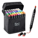 Generic Plastic 48Pcs Colors Art Markers Sketch Pen Dual Tip Artist Art Marker (Multicolor ) - Image 3