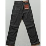 Women's Black Cargo Pants - Angle 4