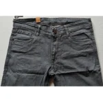 Generic Men's Cotton Blended Solid Tapered Jeans (Grey) - Image 3